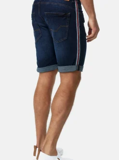 Indicode Herren Shorts Jeans - Fife in blau