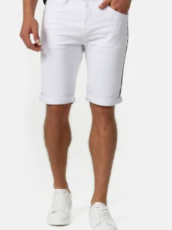 Indicode Herren Shorts Jeans - Fife in weiß