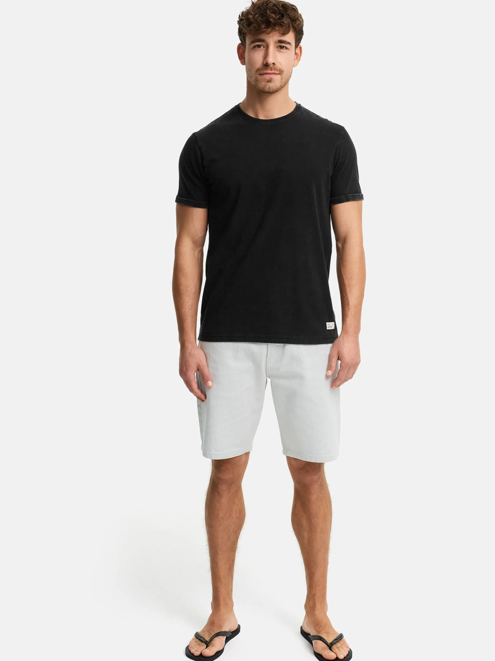 Indicode Herren Shorts Jeans - INBelliz in grün