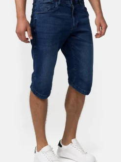 Indicode Herren Shorts Jeans - Jaspar in blau denim