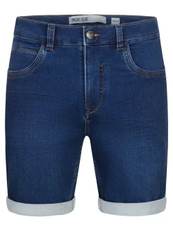 Indicode Herren Shorts Jeans - Lonar in denim blau