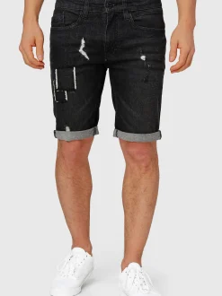 Indicode Herren Shorts Jeans - Roberts in schwarz