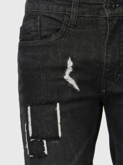 Indicode Herren Shorts Jeans - Roberts in schwarz