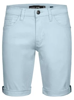 Indicode Herren Shorts Jeans - Villeurbanne in hellblau blau