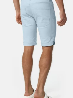 Indicode Herren Shorts Jeans - Villeurbanne in hellblau blau