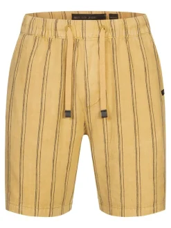 Indicode Herren Shorts Leinen - INBallo in gelb beige