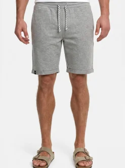 Indicode Herren Shorts Sweat - Aldrich in hellgrau