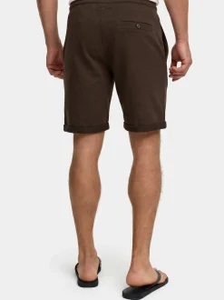 Indicode Herren Shorts Sweat - Aldrich in kastanie braun