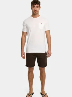 Indicode Herren Shorts Sweat - Aldrich in kastanie braun