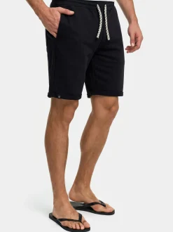 Indicode Herren Shorts Sweat - Aldrich in schwarz