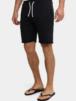 Indicode Herren Shorts Sweat - Aldrich in schwarz