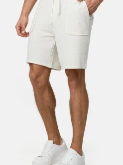 Indicode Herren Shorts Sweat - INCleve in weiß