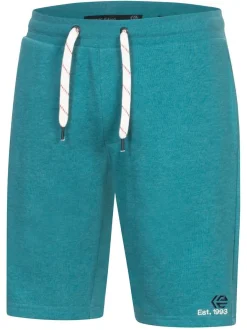 Indicode Herren Shorts Sweat - INRobbie in aqua blau
