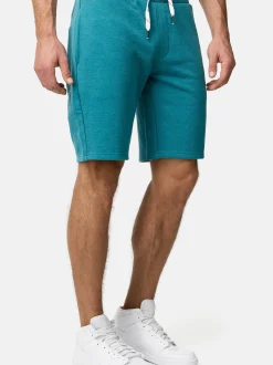 Indicode Herren Shorts Sweat - INRobbie in aqua blau