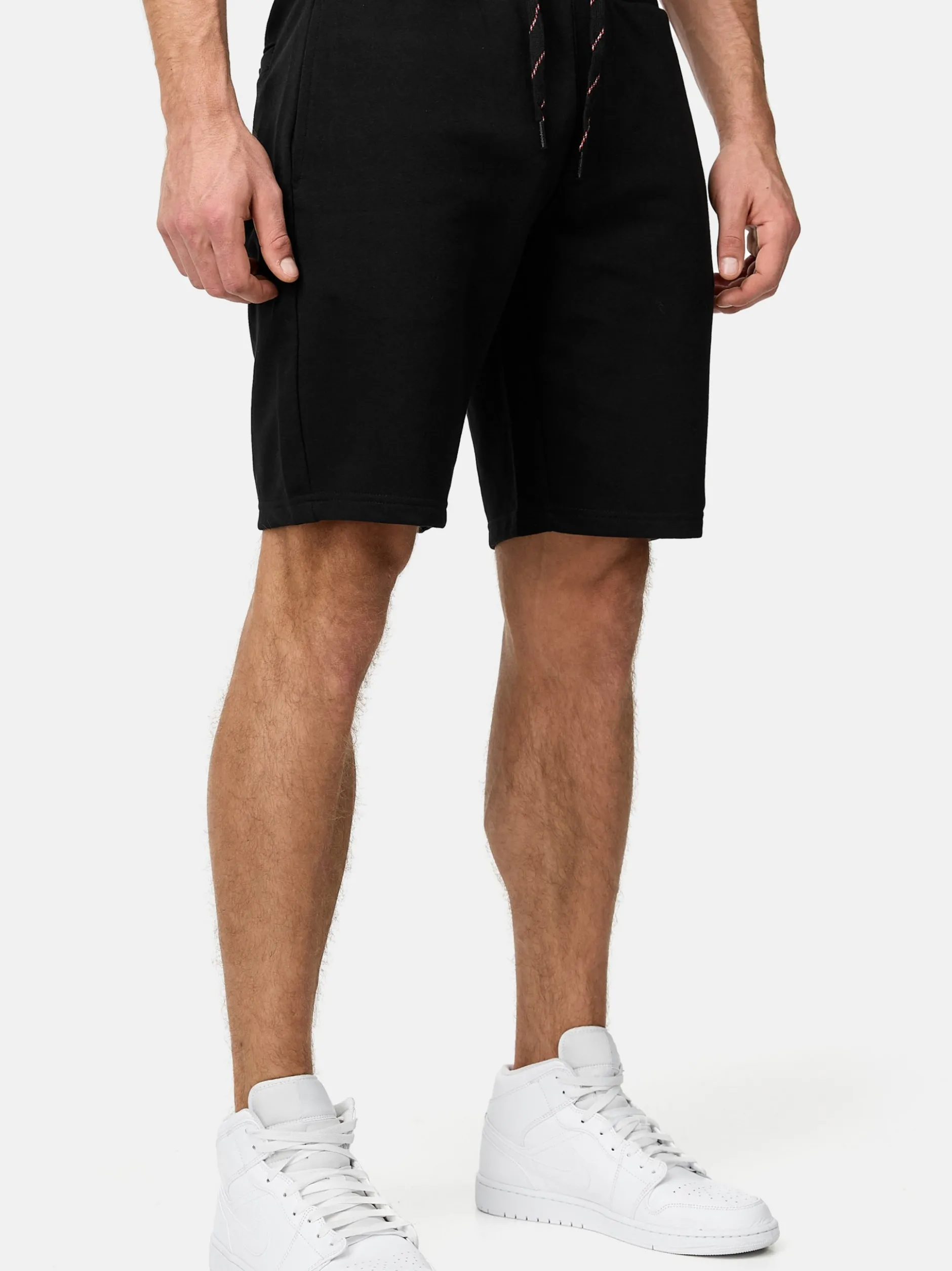 Indicode Herren Shorts Sweat - INRobbie in schwarz