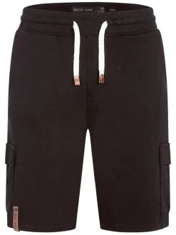 Indicode Herren Shorts Sweat - White Rock in anthrazit