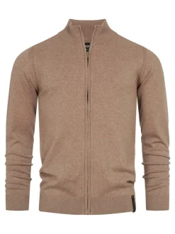 Indicode Herren Strickjacke - Lau in beige