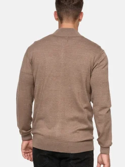 Indicode Herren Strickjacke - Lau in beige
