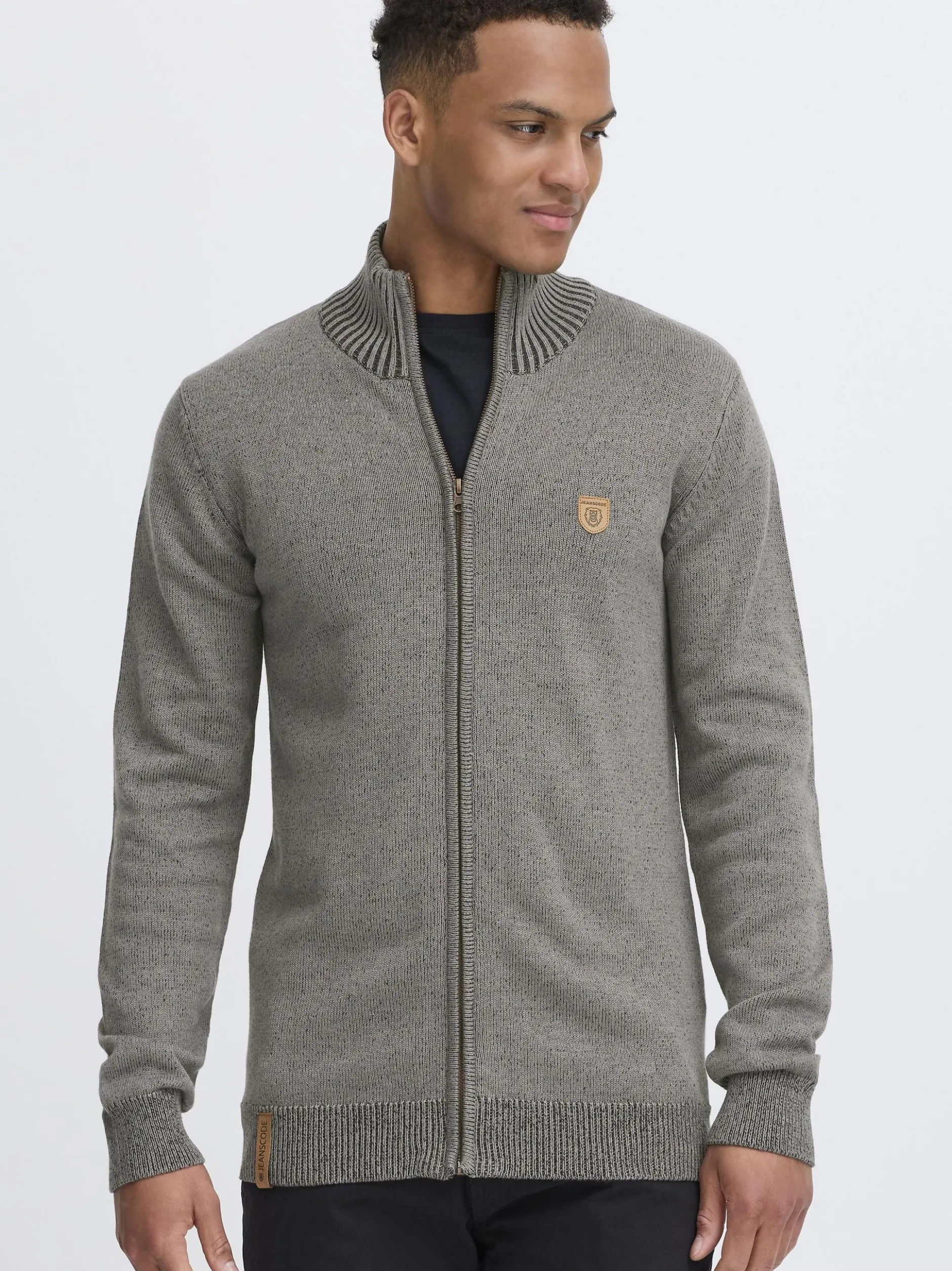 Indicode Herren Strickjacke - IDAndy in grau