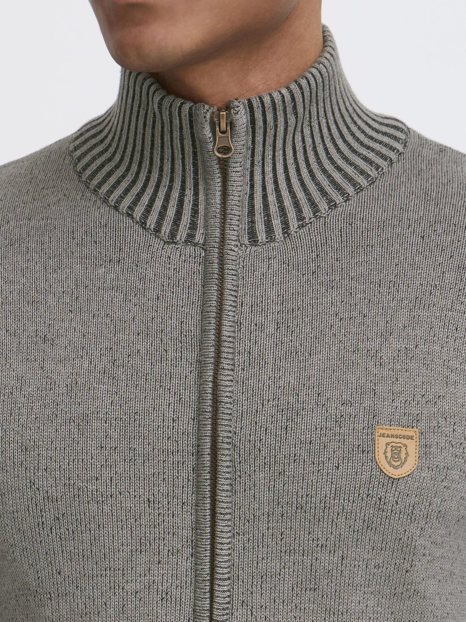 Indicode Herren Strickjacke - IDAndy in grau