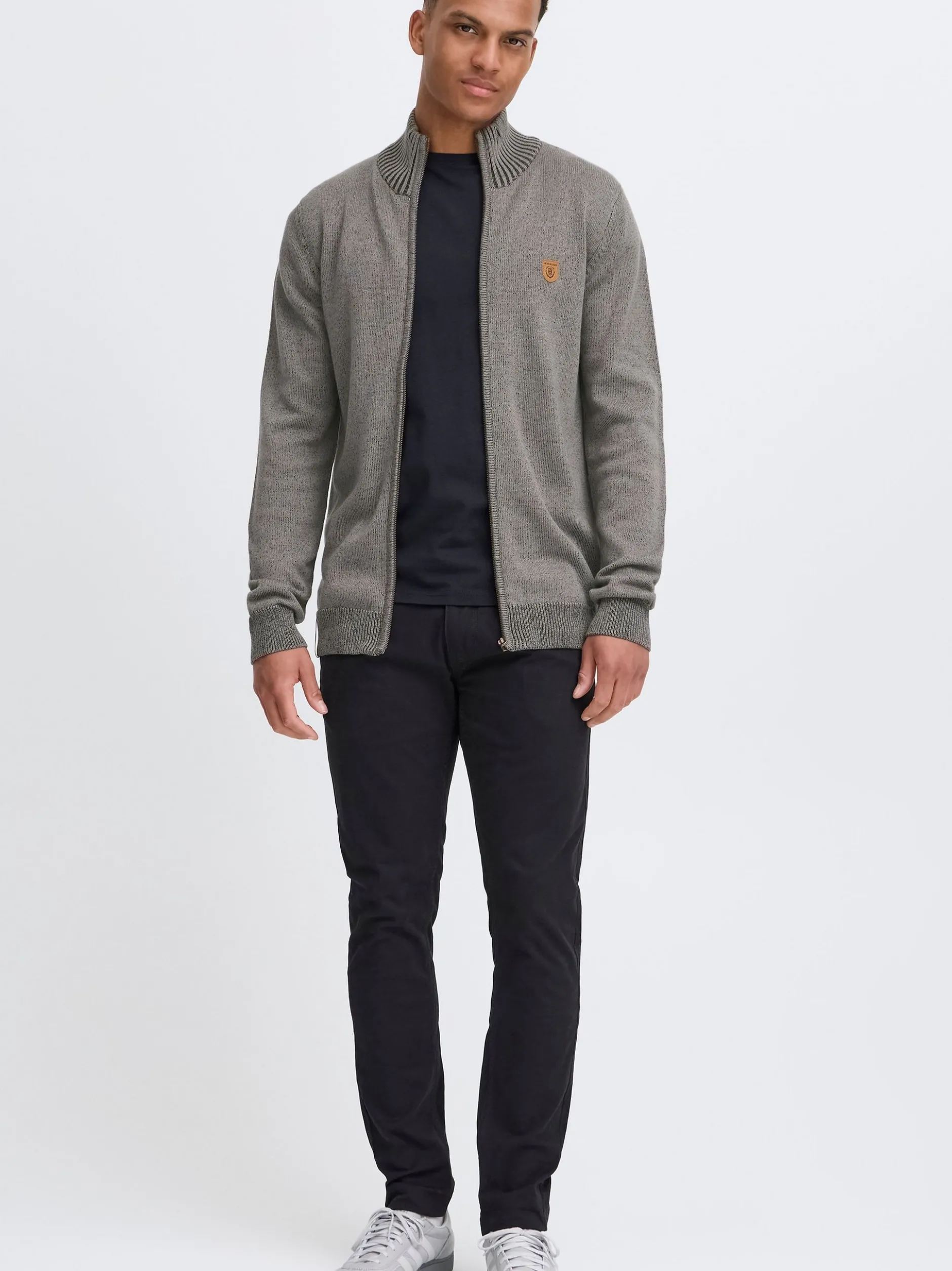 Indicode Herren Strickjacke - IDAndy in grau