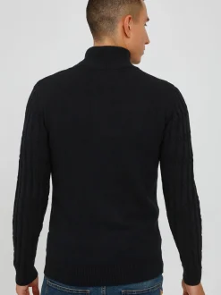 Indicode Herren Strickjacke - IDPaulomo in schwarz