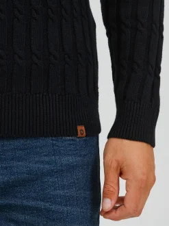 Indicode Herren Strickjacke - IDPaulomo in schwarz