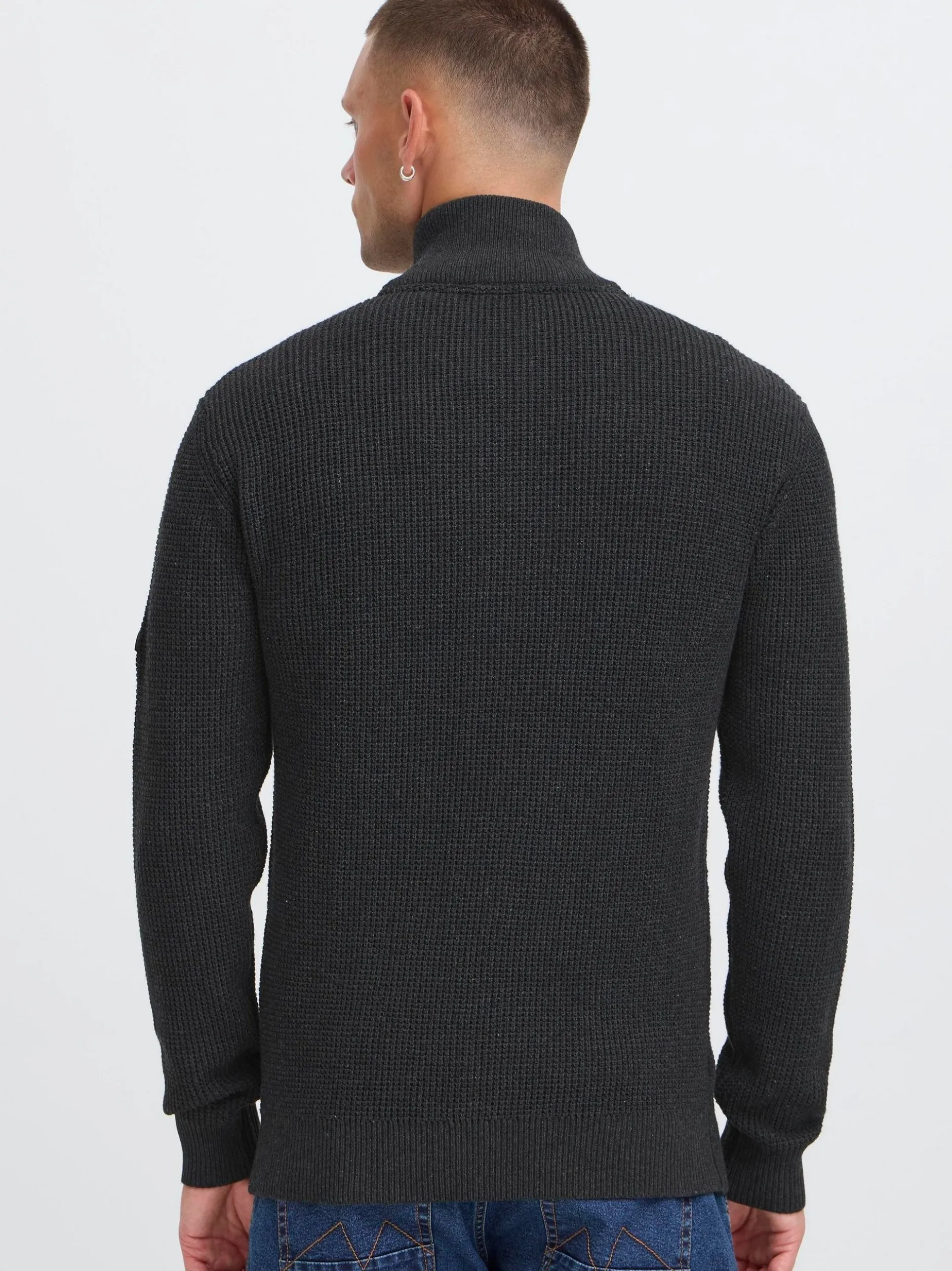 Indicode Herren Strickjacke - IDRevil in anthrazit