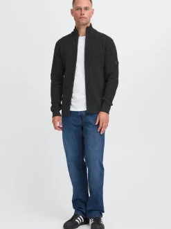 Indicode Herren Strickjacke - IDRevil in anthrazit