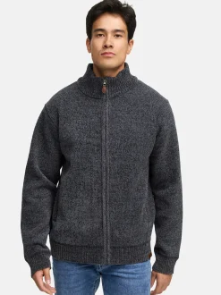 Indicode Herren Strickjacke - INFilion in schwarz