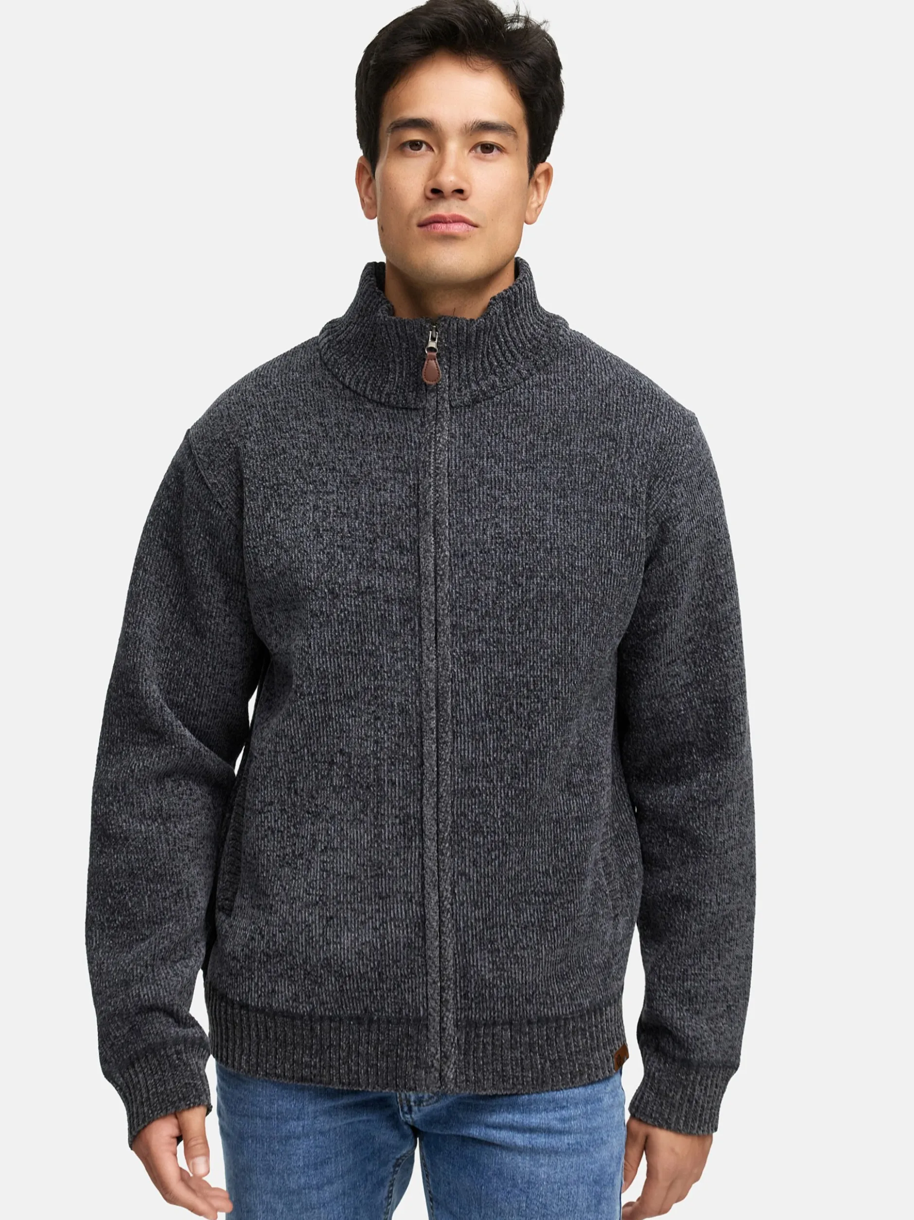 Indicode Herren Strickjacke - INFilion in schwarz