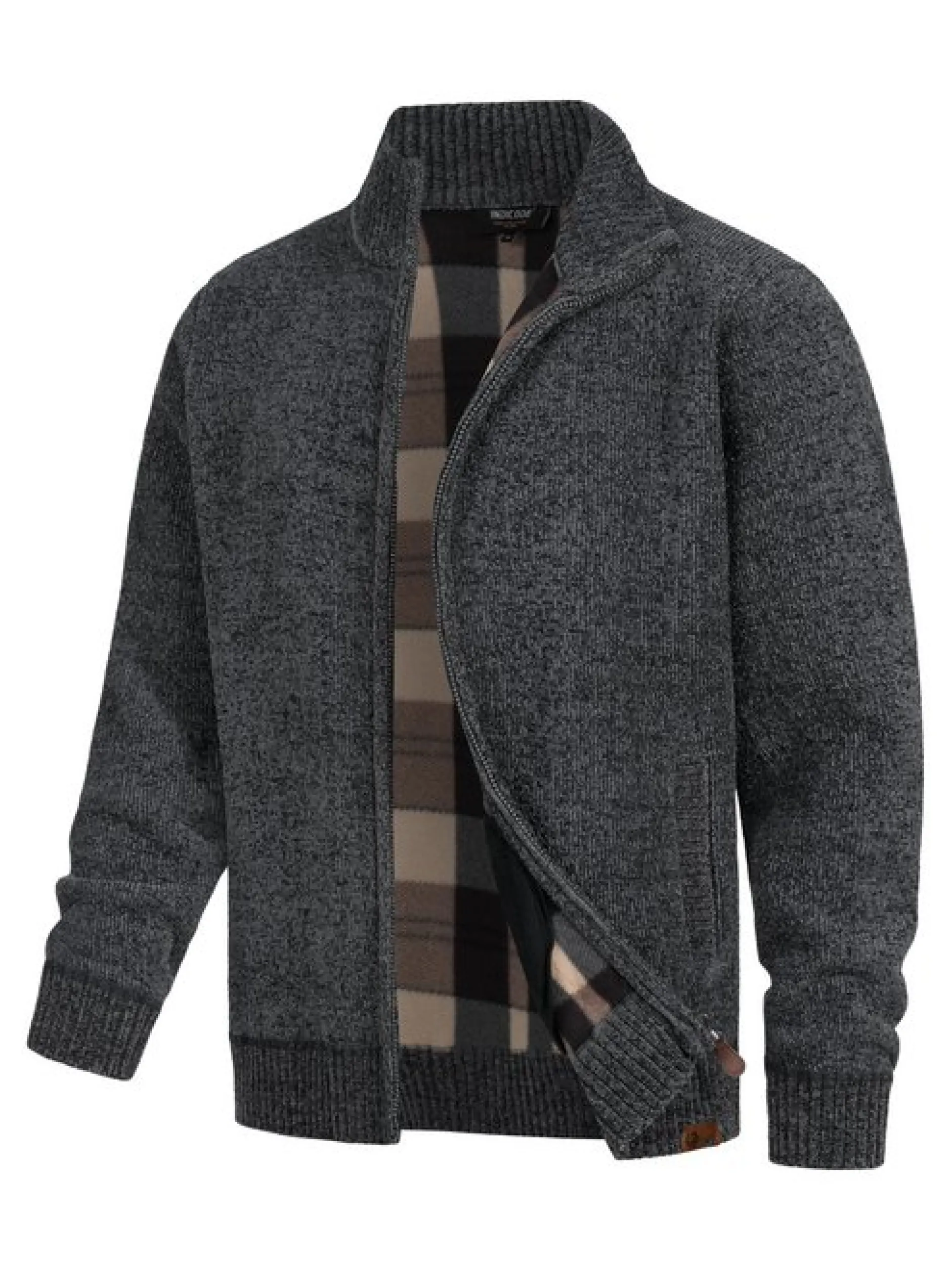 Indicode Herren Strickjacke - INFilion in schwarz