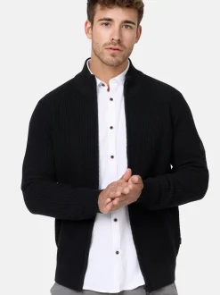 Indicode Herren Strickjacke - INLayton in schwarz