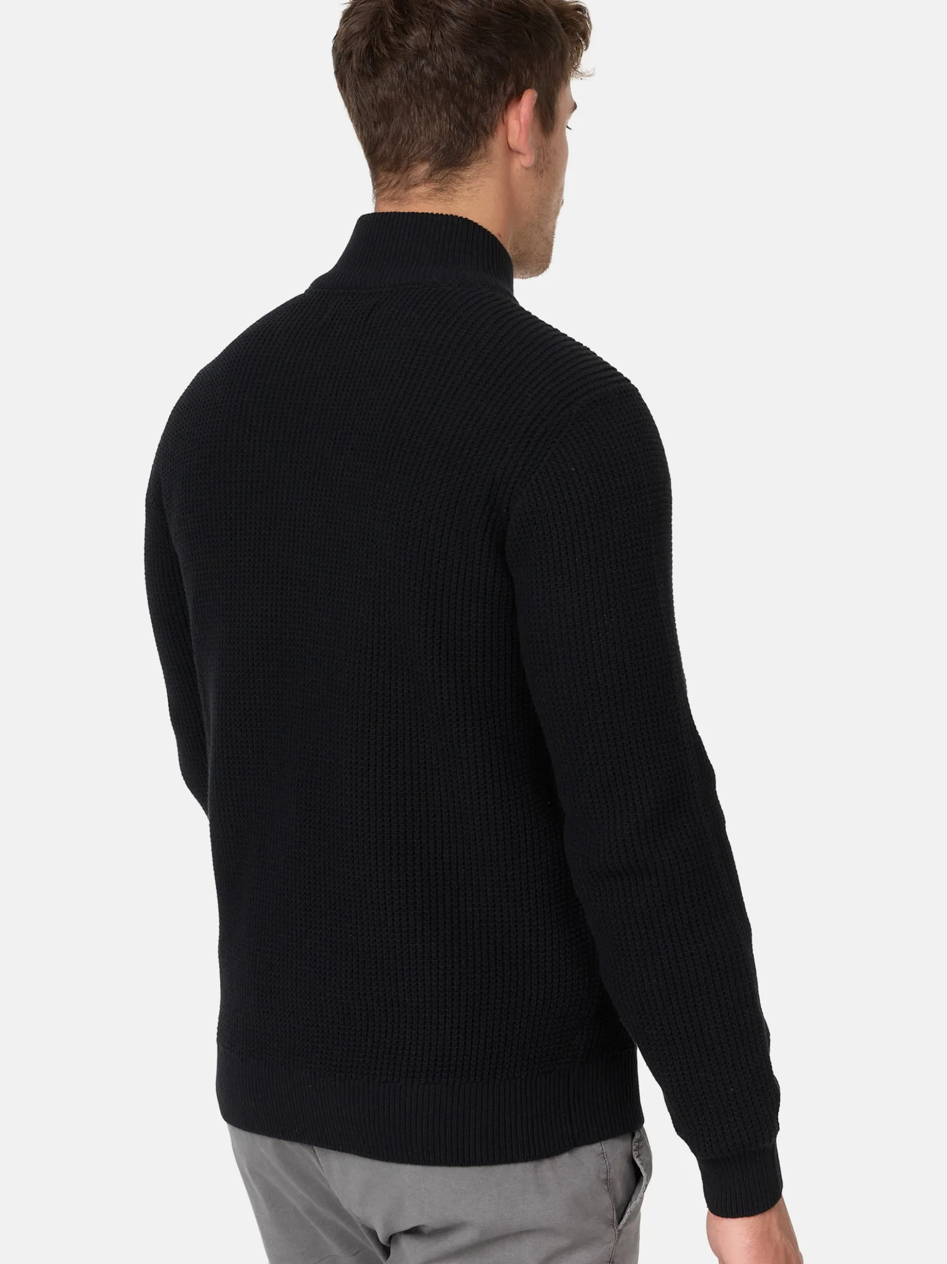 Indicode Herren Strickjacke - INLayton in schwarz