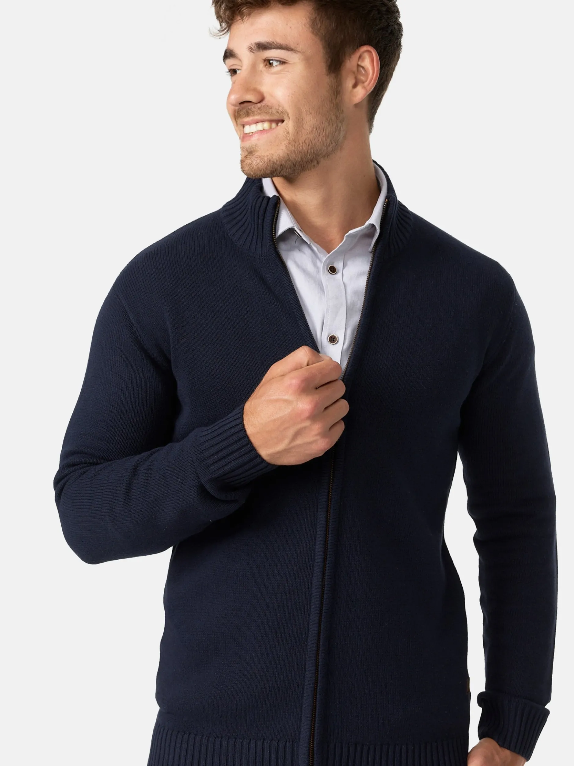 Indicode Herren Strickjacke - INLut in marine