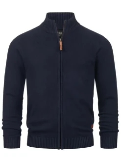 Indicode Herren Strickjacke - INLut in marine