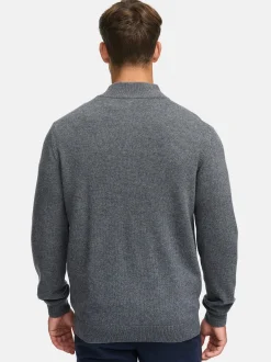 Indicode Herren Strickjacke - INMargous Cardigan in anthrazit