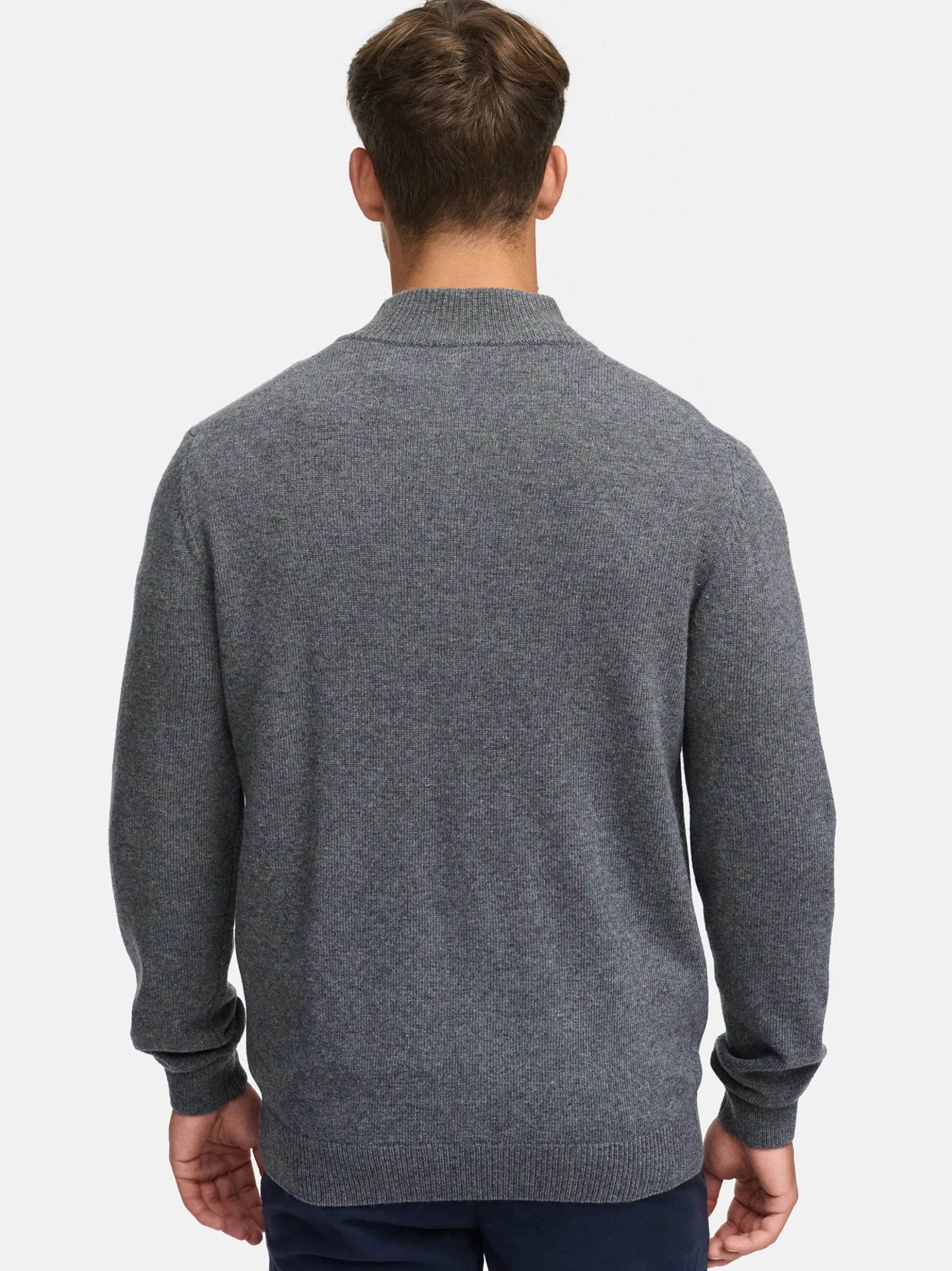 Indicode Herren Strickjacke - INMargous Cardigan in anthrazit