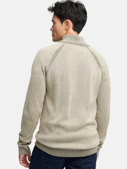 Indicode Herren Strickjacke - INMassum Cardigan in beige grau