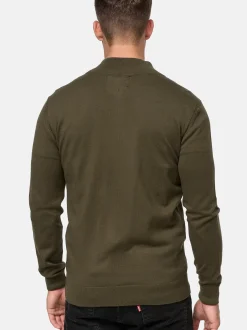 Indicode Herren Strickjacke - Lau in khaki