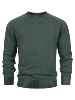Indicode Herren Strickpullover - INMassum in khaki
