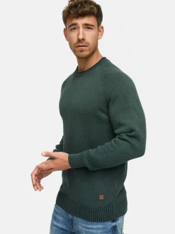 Indicode Herren Strickpullover - INMassum in khaki
