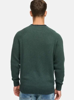 Indicode Herren Strickpullover - INMassum in khaki