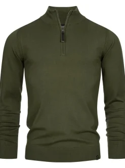 Indicode Herren Strickpullover - Gore in khaki