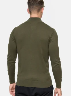 Indicode Herren Strickpullover - Gore in khaki