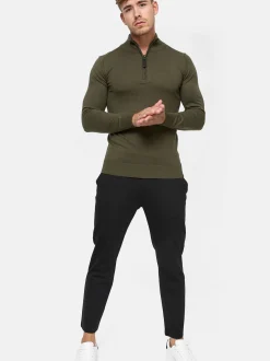Indicode Herren Strickpullover - Gore in khaki