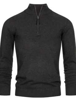 Indicode Herren Strickpullover - Gore in anthrazit