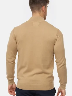 Indicode Herren Strickpullover - Gore in beige sand
