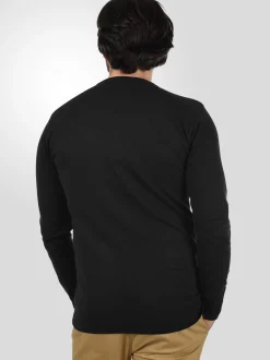 Indicode Herren Strickpullover - IDErnesto in schwarz
