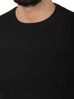 Indicode Herren Strickpullover - IDErnesto in schwarz